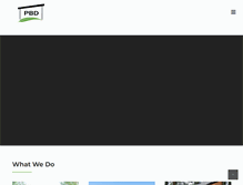 Tablet Screenshot of pbd-inc.com